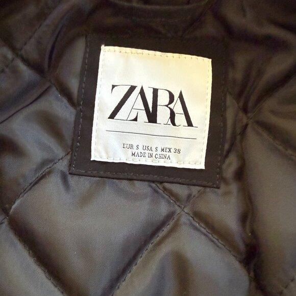 Zara Mens Jacket Black Small - Picture 2 of 3